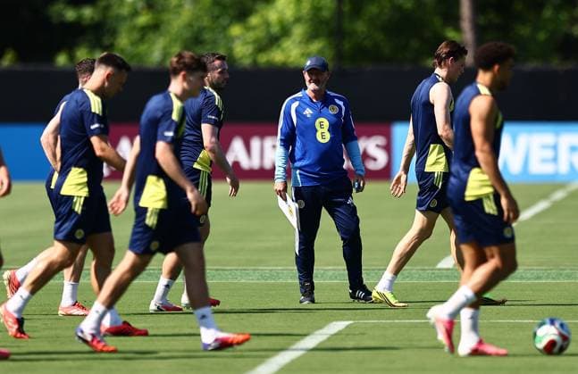 Steve Clarke head coach of Scotland Scotland Training and press conference, PK, Pressekonferenz 2026 FIFA World Cup, WM, Weltmeisterschaft, Fussball Football, Atrium Health Performance Park, Charlotte, USA - 17 Jun 2026Charlotte Atrium Health Performance Park United States of America EDITORIAL USE ONLY No use with unauthorised audio, video, data, fixture lists, club league logos or live services. Online in-match use limited to 120 images, no video emulation. No use in betting, games or single club league player publications.  Copyright: xMichaelxZemanek Shutterstockx 16928927m