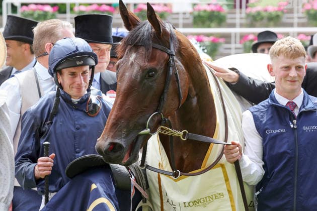 June 17, 2026, Ascot, Windsor, GBR Victorious with Ryan Moore after winning the Queen Mary Stakes at Ascot Racecourse Horse, Jockey, Victorious, Moore, Victory 260617D539ROYAL ASCOT JPG,detected_source_language