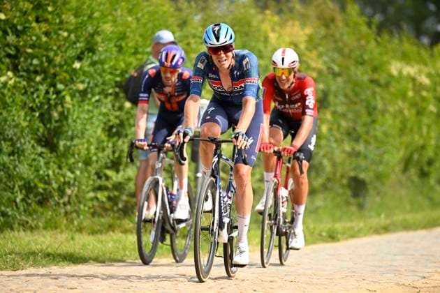 Baloise Belgium Tour 2026 Stage 1 SCHERPENHEUVEN-ZICHEM, BELGIUM - JUNE 17 : Bastiaens Ayco (BEL) of Soudal Quick-Step during stage 1 of the 95th edition of Baloise Tour of Belgium an UCI ProSeries 2.Pro cycling road race stage for Men Elite of 187.9 km with start in Scherpenheuven-Zichem and finish in Scherpenheuven-Zichem on June 17, 2026 in Scherpenheuven-Zichem, Belgium, 17 06 2026 ( Motordriver Stephan Boone - Scherpenheuven-Zichem Belgium  Copyright: xTomasxSiskx