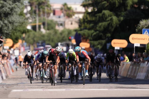 Italy s Matteo Fiorin of Solme Olmo Arvedi stage winner during Stage 4 of the Giro Next Gen 2026, from Matera to Corato (Molino Casillo), Italy, Wednesday, June 17, 2026.  Copyright: xMassimoxPaolone LaPressex