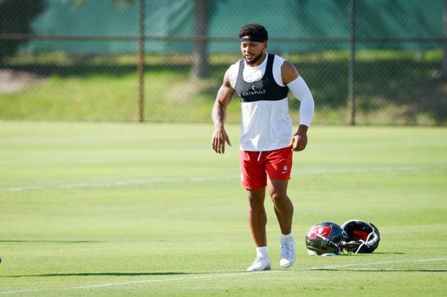 June 17, 2026, Tampa, Florida, USA: Tampa Bay Buccaneers safety Antoine Winfield Jr. (31) jogs down the field, while he warms up during mandatory minicamp at the AdventHealth Training Center in Tampa on Wednesday, June 17, 2026. Tampa USA - ZUMAs70_ 0859377787st Copyright: xJeffereexWoox