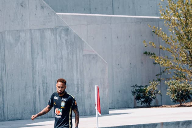 Treino da Seleção Brasileira NOVA JERSEY, NJ - 17.06.2026: TREINO DA SELEcaO BRASILEIRA - Neymar Jr. returns to training with the group during a training session of the Brazilian national team, Nationalteam at the New York Red Bulls training center in Morristown, New Jersey, United States. The Brazilian national team faces Haiti on Friday in the second round of Group C of the 2026 FIFA World Cup, WM, Weltmeisterschaft, Fussball (Photo: Marcelo Machado de Melo Fotoarena) x2963812x  MarceloxMachadoxdexMelo