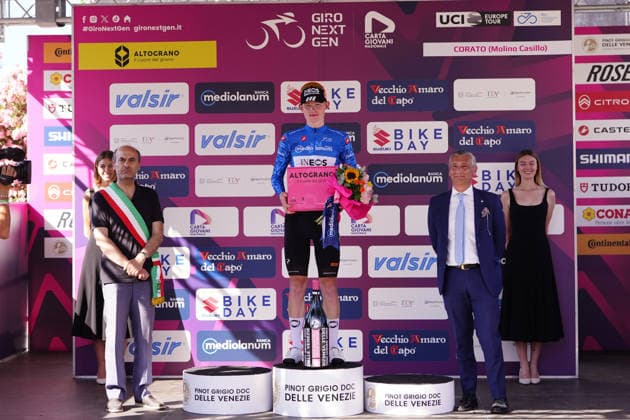 Belgium s Matteo Vanhuffel of Development Team Picnic PostNLblue jersey during Stage 4 of the Giro Next Generation from Matera to Corato Italy, June 17, 2026  Copyright: xFabioxFerrari LaPressex