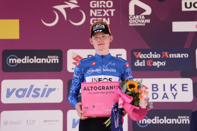 Great Britain s Mattie Dodd of Ineos Grenadiers Racing Academy during Stage 4 of the Giro Next Gen 2026, from Matera to Corato (Molino Casillo), Italy, Wednesday, June 17, 2026.  Copyright: xMassimoxPaolone LaPressex
