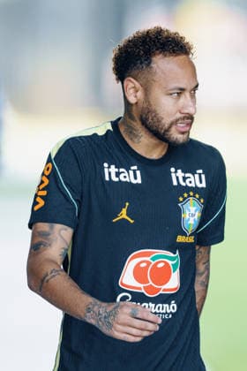 Treino da Seleção Brasileira NOVA JERSEY, NJ - 17.06.2026: TREINO DA SELEcaO BRASILEIRA - Neymar Jr. returns to training with the group during a training session of the Brazilian national team, Nationalteam at the New York Red Bulls training center in Morristown, New Jersey, United States. The Brazilian national team faces Haiti on Friday in the second round of Group C of the 2026 FIFA World Cup, WM, Weltmeisterschaft, Fussball (Photo: Marcelo Machado de Melo Fotoarena) x2963818x  MarceloxMachadoxdexMelo