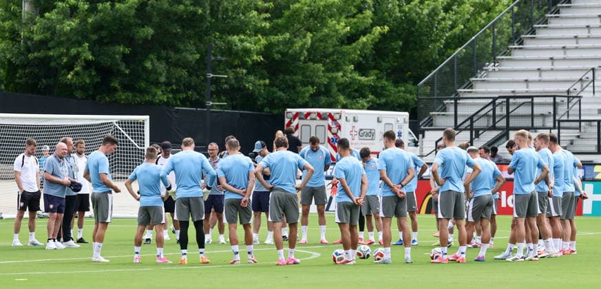 FIFA World Cup, WM, Weltmeisterschaft, Fussball 2026 - Czechia training session Czechia s national soccer team gathers during a training session in Kennesaw, Georgia, USA, 17 June 2026. Czechia will face South Africa on 18 June in a FIFA World Cup 2026 group A match. KENNESAW United States  Copyright: xRONALDxWITTEKx