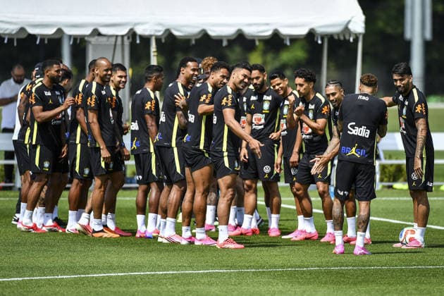 Brazilian Team welcome Neymar back to training at their New Jersey base the Columbia Park Training Facility in Morristown, NJ, United States. (Photo by Rebekah Wynkoop SPP)  Copyright: xRebekahxWynkoop SPPx Sportspressphoto_SPR168452