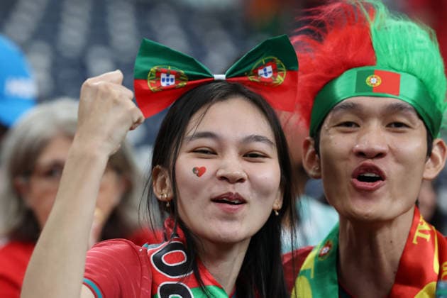 Portuguese supporters are seen prior to a 2026 World Cup Group K soccer match between Portugal and the Democratic Republic of Congo, in Houston, Texas, USA, 17 June 2026 . Portugal vs Democratic Republic of Congo !ACHTUNG: NUR REDAKTIONELLE NUTZUNG!  Copyright: xCarlosxRamírezx GRAF197 20260617-55020624731_1