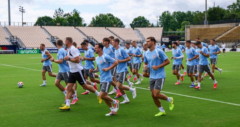 FIFA World Cup, WM, Weltmeisterschaft, Fussball 2026 - Czechia training session Czechia s national soccer players attend a training session in Kennesaw, Georgia, USA, 17 June 2026. Czechia will face South Africa on 18 June in a FIFA World Cup 2026 group A match. KENNESAW United States  Copyright: xRONALDxWITTEKx