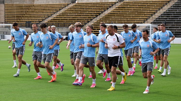 FIFA World Cup, WM, Weltmeisterschaft, Fussball 2026 - Czechia training session Czechia s national soccer players attend a training session in Kennesaw, Georgia, USA, 17 June 2026. Czechia will face South Africa on 18 June in a FIFA World Cup 2026 group A match. KENNESAW United States  Copyright: xRONALDxWITTEKx