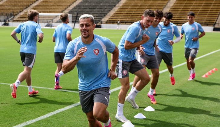 FIFA World Cup, WM, Weltmeisterschaft, Fussball 2026 - Czechia training session Czechia s national soccer players attend a training session in Kennesaw, Georgia, USA, 17 June 2026. Czechia will face South Africa on 18 June in a FIFA World Cup 2026 group A match. KENNESAW United States  Copyright: xRONALDxWITTEKx