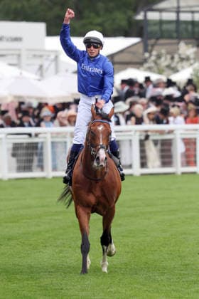 June 17, 2026, Ascot, Windsor, GBR Ombudsman, ridden by William Buick, after winning the Prince of Waless Stakes at Ascot Racecourse Horse, Jockey, Ombudsman, Buick, Victory 260617D572ROYAL ASCOT JPG,detected_source_language