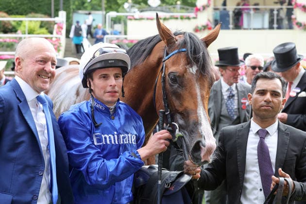 June 17, 2026, Ascot, Windsor, GBR Ombudsman with William Buick after winning the Prince of Waless Stakes at Ascot Racecourse Horse, Jockey, Ombudsman, Buick, Victory 260617D579ROYAL ASCOT JPG,detected_source_language