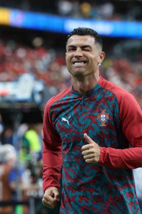 Portugal s Cristiano Ronaldo is seen prior to a 2026 World Cup Group K soccer match between Portugal and the Democratic Republic of Congo, in Houston, Texas, USA, 17 June 2026 . Portugal vs Democratic Republic of Congo !ACHTUNG: NUR REDAKTIONELLE NUTZUNG!  Copyright: xCarlosxRamírezx GRAF238 20260617-55020625393_1