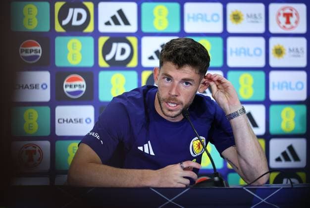 Ryan Christie of Scotland Scotland Training and press conference, PK, Pressekonferenz 2026 FIFA World Cup, WM, Weltmeisterschaft, Fussball Football, Atrium Health Performance Park, Charlotte, USA - 17 Jun 2026Charlotte Atrium Health Performance Park United States of America EDITORIAL USE ONLY No use with unauthorised audio, video, data, fixture lists, club league logos or live services. Online in-match use limited to 120 images, no video emulation. No use in betting, games or single club league player publications.  Copyright: xMichaelxZemanek Shutterstockx 16928927bd
