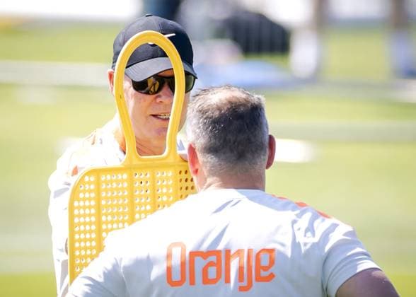 KANSAS CITY - National coach Ronald Koeman during a training session of the Dutch national team, Nationalteam at the KC Current Training Facility, on June 17, 2026, in Kansas City. The Dutch team is preparing for the match against Sweden at the FIFA World Cup, WM, Weltmeisterschaft, Fussball ROBIN VAN LONKHUIJSEN ANP xVIxANPxSportx xxANPxIVx 561269251 originalFilename: 561269251.jpg