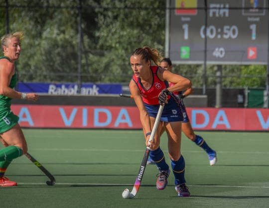 Lucia Jimenez (C) 8 8 Spain during the FIH Pro League game between Spain and Ireland at HC Rotterdam stadion, Netherlands.  Copyright: xArnexvanxderxBenx xSPPx Sportspressphoto_SPR168532