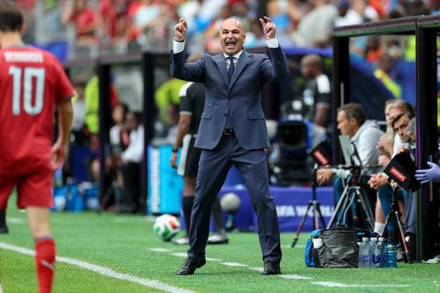 Coach Roberto Martinez Montoliu of Portugal gestures during the 2026 FIFA World Cup Group K match between Portugal and the Democratic Republic of the Congo at Houston Stadium on June 17, 2026, in Houston, United States. Photo by Torbjorn Tande, DeFodi Images,detected_source_language