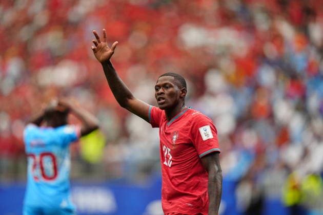 Portugal v DR Congo - FIFA World Cup, WM, Weltmeisterschaft, Fussball 2026 - Group K HOUSTON, USA - JUNE 17: Nuno Mendes of Portugal in action during the 2026 FIFA World Cup First Stage Group K match between Portugal and DR Congo at NRG Stadium (Houston Stadium) in Houston, Texas, United States on June 17, 2026. Hakan Akgun Anadolu Texas United States. Editorial use only. Please get in touch for any other usage.  Copyright: x2026xAnadoluxHakanxAkgunx