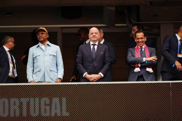 Portugal v DR Congo - FIFA World Cup, WM, Weltmeisterschaft, Fussball 2026 - Group K HOUSTON, USA - JUNE 17: FIFA President Gianni Infantino is seen during the 2026 FIFA World Cup First Stage Group K match between Portugal and DR Congo at NRG Stadium (Houston Stadium) in Houston, Texas, United States on June 17, 2026. Hakan Akgun Anadolu Texas United States. Editorial use only. Please get in touch for any other usage.  Copyright: x2026xAnadoluxHakanxAkgunx
