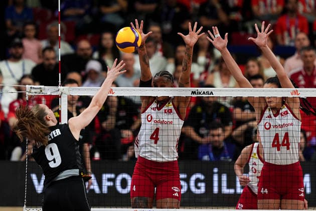 Turkiye v Belgium - FIVB Women s Volleyball Nations League??????? ANKARA, TURKIYE - JUNE 17: Nel Demeyer (9) of Belgium in action during 2026 FIVB Women s Volleyball Nations League match between Turkiye and Belgium at the Ankara Sports Hall, in Ankara, Turkiye, on June 17, 2026. Omer Taha Cetin Anadolu Ankara Turkey. Editorial use only. Please get in touch for any other usage.  Copyright: x2026xAnadoluxOmerxTahaxCetinx