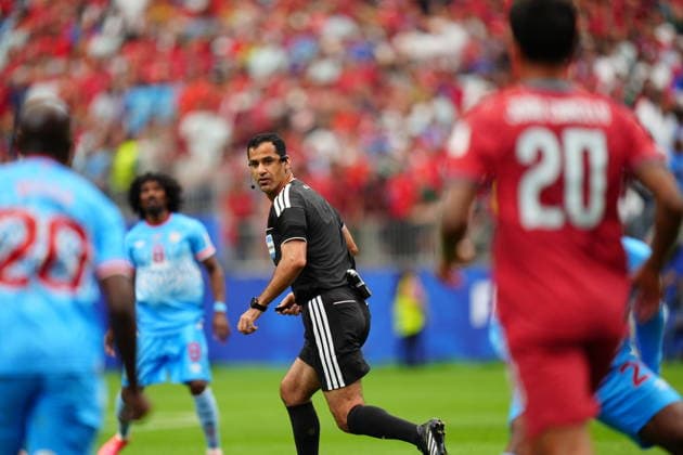 Portugal v DR Congo - FIFA World Cup, WM, Weltmeisterschaft, Fussball 2026 - Group K HOUSTON, USA - JUNE 17: Referee Abdulrahman Al Jassim is seen during the 2026 FIFA World Cup First Stage Group K match between Portugal and DR Congo at NRG Stadium (Houston Stadium) in Houston, Texas, United States on June 17, 2026. Hakan Akgun Anadolu Texas United States. Editorial use only. Please get in touch for any other usage.  Copyright: x2026xAnadoluxHakanxAkgunx