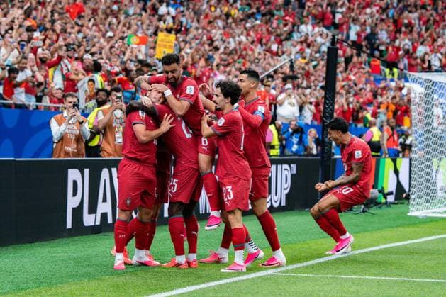 2026 FIFA World Cup, Group K, Match 1, Portugal vs. DR Congo, June 17, 2026, at NRG Stadium in Houston, Texas. Goal to make it 1–0 by João Neves, assisted by Cristiano Ronaldo,detected_source_language Copyright: xBahhoxKarax