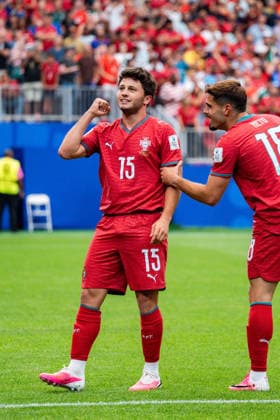 2026 FIFA World Cup, Group K, Match 1, Portugal vs. DR Congo, June 17, 2026, at NRG Stadium in Houston, Texas. Joao Neves scores the 1-0 goal; celebration,detected_source_language Copyright: xBahhoxKarax