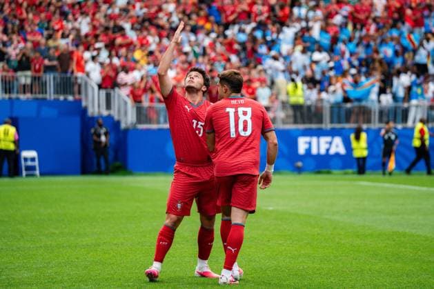 2026 FIFA World Cup, Group K, Match 1, Portugal vs. DR Congo, June 17, 2026, at NRG Stadium in Houston, Texas. Joao Neves scores the 1-0 goal; celebration,detected_source_language Copyright: xBahhoxKarax