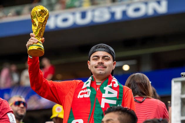 June 17, 2026: A Portugal fan prior to a FIFA World Cup, WM, Weltmeisterschaft, Fussball Group K match between Portugal and DR Congo in Houston, TX. .. CSM FIFA World Cup 2026: Portugal Vs DR Congo JUN 17  - ZUMAc04_ 20260617_faf_c04_007 Copyright: xTraskxSmithx