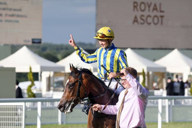 June 17, 2026, Ascot, Windsor, GBR King Of Cloughan with Billy Loughnane aboard after winning the Windsor Castle Stakes at Ascot Racecourse Horse, Jockey, King of Cloughan, Loughnane, Victory 260617D612ROYAL ASCOT JPG,detected_source_language