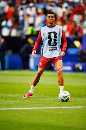 Cristiano Ronaldo seen during FIFA World Cup, WM, Weltmeisterschaft, Fussball 2026 game between national teams of Portugal and DR Congo (Grzegorz Wajda Ball Raw Images) Arlington Dallas Stadium USA Copyright: xGrzegorzxWajdax grzegorzwajda_portugal_drcongo_2526_4-4
