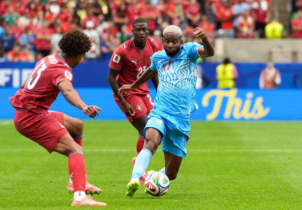 Cedric Bakambu, DR Congo, 17 with the ball, USA, FIFA World Cup, Portugal vs. DR Congo, Houston, June 17, 2026, USA, FIFA World Cup, Portugal vs. DR Congo, Houston, June 17, 2026, Houston,detected_source_language Copyright: xEibner-Pressefoto ScottxColemanx EP_SCN
