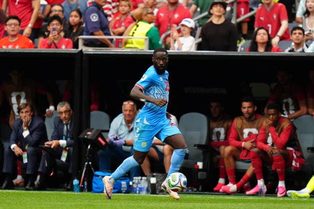 Portugal v DR Congo - FIFA World Cup, WM, Weltmeisterschaft, Fussball 2026 - Group K HOUSTON, USA - JUNE 17: Arthur Masuaku of DR Congo in action during the 2026 FIFA World Cup First Stage Group K match between Portugal and DR Congo at NRG Stadium (Houston Stadium) in Houston, Texas, United States on June 17, 2026. Hakan Akgun Anadolu Texas United States. Editorial use only. Please get in touch for any other usage.  Copyright: x2026xAnadoluxHakanxAkgunx