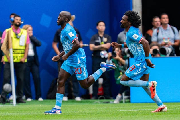 2026 FIFA World Cup, Group K, Match 1, Portugal vs. DR Congo, June 17, 2026, at NRG Stadium in Houston, Texas. Yoane Wissa scores the 1-1 goal.,detected_source_language Copyright: xBahhoxKarax