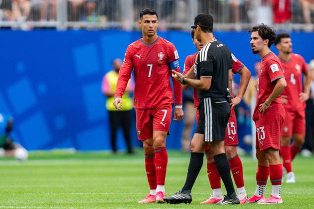 2026 FIFA World Cup, Group K, Match 1, Portugal vs. DR Congo, June 17, 2026, at NRG Stadium in Houston, Texas. Goal to make it 1–1 by Yoane Wissa and Cristiano Ronaldo,detected_source_language Copyright: xBahhoxKarax