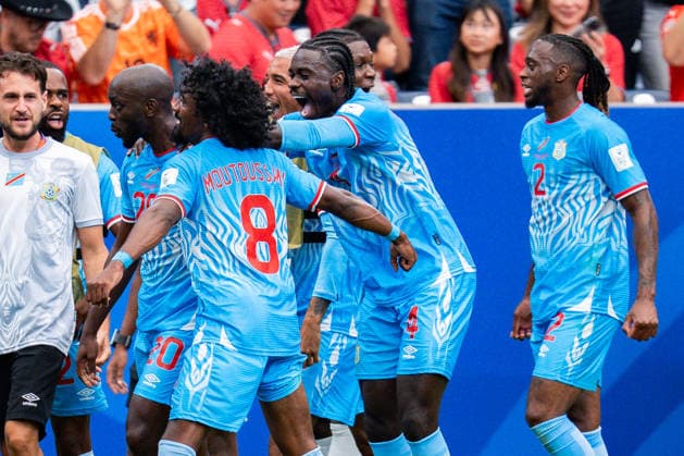 2026 FIFA World Cup, Group K, Match 1, Portugal vs. DR Congo, June 17, 2026, at NRG Stadium in Houston, Texas. Yoane Wissa scores the 1-1 goal.,detected_source_language Copyright: xBahhoxKarax