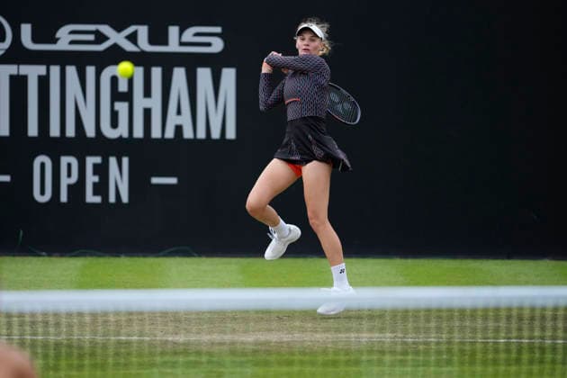 Lexus Nottingham Open - Day Three Dayana Yastremska of Ukraine in action during her Round of 16 singles match at the 2026 Lexus Nottingham Open Women s tennis tournament at the Nottingham Tennis Centre in Nottingham, England, on June 17, 2026. London Great Britain United Kingdom  Copyright: xOwenxHammondx originalFilename:hammond-2026lexu260617_nplp6.jpg