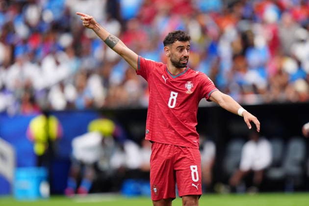 Portugal v DR Congo - FIFA World Cup, WM, Weltmeisterschaft, Fussball 2026 - Group K HOUSTON, USA - JUNE 17: Bruno Fernandes of Portugal reacts during the 2026 FIFA World Cup First Stage Group K match between Portugal and DR Congo at NRG Stadium (Houston Stadium) in Houston, Texas, United States on June 17, 2026. Hakan Akgun Anadolu Texas United States. Editorial use only. Please get in touch for any other usage.  Copyright: x2026xAnadoluxHakanxAkgunx
