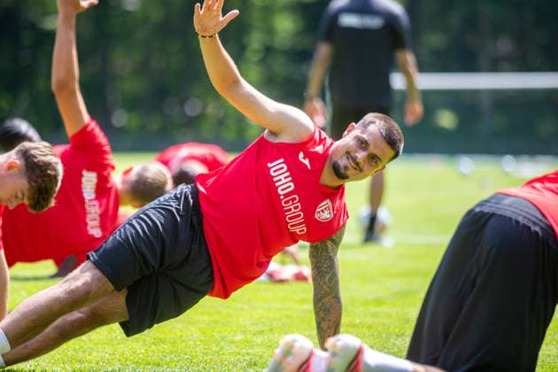Lion Semic at Greifswalder FCs Season-Opening Training Session GER, Soccer, Northeast Regional League, Season-Opening Training Session for the 2026–2027 Season, Greifswalder FC,detected_source_language