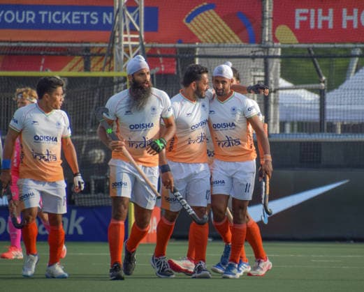 India Mandeep Singh scores 1-0 during the FIH Pro League game between India and Germany at HC Rotterdam stadion, Netherlands.  Copyright: xArnexvanxderxBenx xSPPx Sportspressphoto_SPR168660