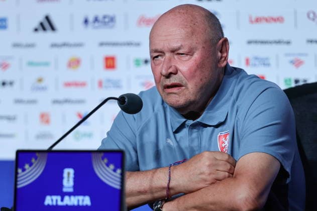 FIFA World Cup, WM, Weltmeisterschaft, Fussball 2026 - Czechia press conference, PK, Pressekonferenz Head coach of Czechia Miroslav Koubek attends a press conference in Atlanta, Georgia, USA, 17 June 2026. Czechia will face South Africa on 18 June in a FIFA World Cup 2026 group A match. ATLANTA United States  Copyright: xRONALDxWITTEKx