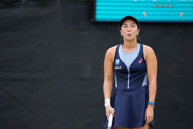Lexus Nottingham Open - Day Three Aldila Sutjiadi of Indonesia competes during the round of 16 doubles match at the 2026 Lexus Nottingham Open Women s tennis tournament at the Nottingham Tennis Centre in Nottingham, England, on June 17, 2026. London Great Britain United Kingdom  Copyright: xOwenxHammondx originalFilename:hammond-2026lexu260617_npKrZ.jpg
