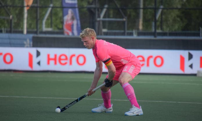 Linus Muller 5 5 during the FIH Pro League game between India and Germany at HC Rotterdam stadion, Netherlands.  Copyright: xArnexvanxderxBenx xSPPx Sportspressphoto_SPR168687