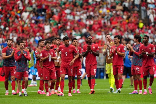 Portugal v DR Congo - FIFA World Cup, WM, Weltmeisterschaft, Fussball 2026 - Group K HOUSTON, USA - JUNE 17: Players of Portugal greet fans during the 2026 FIFA World Cup First Stage Group K match between Portugal and DR Congo at NRG Stadium (Houston Stadium) in Houston, Texas, United States on June 17, 2026. Hakan Akgun Anadolu Texas United States. Editorial use only. Please get in touch for any other usage.  Copyright: x2026xAnadoluxHakanxAkgunx