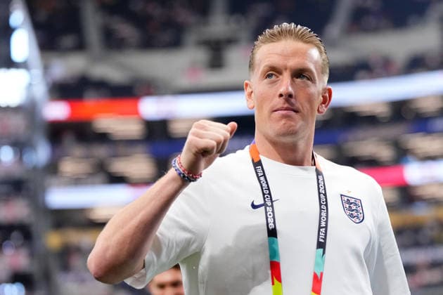England v Croatia: Group L - FIFA World Cup, WM, Weltmeisterschaft, Fussball 2026 Jordan Pickford of England looks on during the FIFA World Cup 2026 Group L match between England and Croatia at Dallas Stadium on June 17, 2026 in Arlington, Texas. Arlington TX United States  Copyright: xJosexBretonx originalFilename:bretonhernandez-englandv260617_npBrj.jpg
