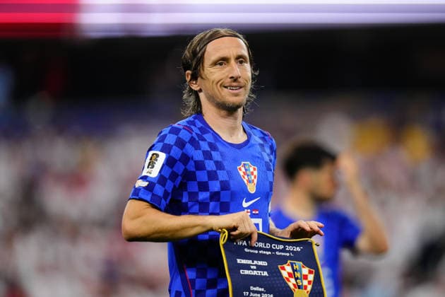 England v Croatia - FIFA World Cup, WM, Weltmeisterschaft, Fussball 2026 - Group L ARLINGTON, UNITED STATES - JUNE 17: Luka Modric of Croatia looks on prior to the 2026 FIFA World Cup First Stage Group L match between England and Croatia at Dallas Stadium in Arlington, Texas, United States on June 17, 2026. Jose Hernandez Anadolu Texas United States. Editorial use only. Please get in touch for any other usage.  Copyright: x2026xAnadoluxJosexHernandezx