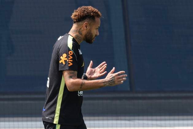 Neymar of Brazil attends a training session at Columbia Park as part of the FIFA World Cup, WM, Weltmeisterschaft, Fussball 2026 in Morristown, New Jersey, USA, 17 June 2025. FIFA World Cup 2026 - Brazil tranining session !ACHTUNG: NUR REDAKTIONELLE NUTZUNG!  Copyright: xSebastiaoxMoreirax GR3430 20260617-55020627498_1