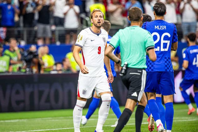 17.06.2026, DALLAS, PILKA NOZNA (FOOTBALL), FIFA World Cup, WM, Weltmeisterschaft, Fussball 2026, MECZ ANGLIA - CHORWACJA ( ENGLAND - CROATIA ) NZ HARRY KANE CLEMENT TURPIN FOTO LUKASZ SKWIOT CYFRASPORT NEWSPIX.PL --- Newspix.pl Football - 2026 FIFA World Cup in USA Canada Mexico England - Croatia POLAND OUT!  20260617CSLS00012