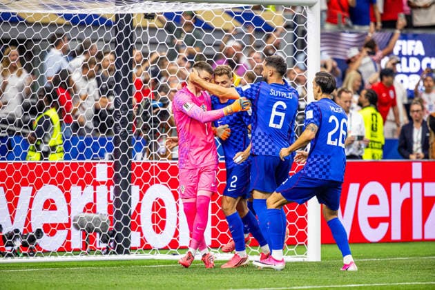 17.06.2026, DALLAS, PILKA NOZNA (FOOTBALL), FIFA World Cup, WM, Weltmeisterschaft, Fussball 2026, MECZ ANGLIA - CHORWACJA ( ENGLAND - CROATIA ) NZ DOMINIK LIVAKOVIC JOSIP SUTALO JOSIP STANISIC FOTO LUKASZ SKWIOT CYFRASPORT NEWSPIX.PL --- Newspix.pl Football - 2026 FIFA World Cup in USA Canada Mexico England - Croatia POLAND OUT!  20260617CSLS00013